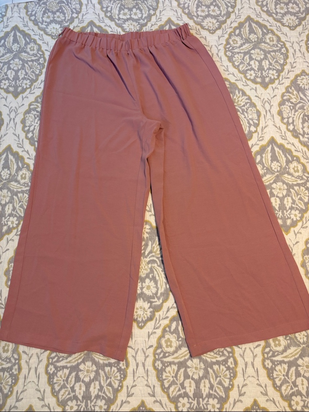 SHEIN Mauve Wide Leg Pants